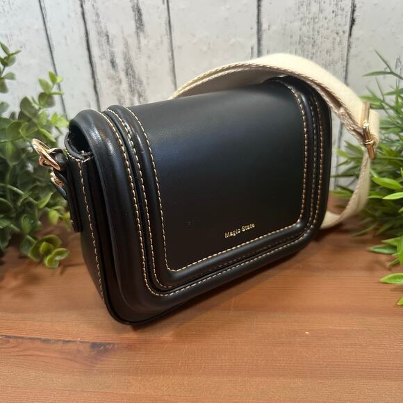 Zara Basic Mini Crossbody Bag Black Magic State - Picture 2 of 8